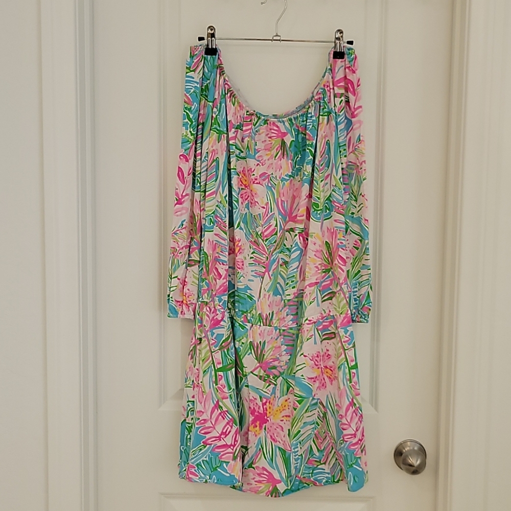 Lana off the shoulder skort romper